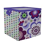 Bacati Botanical Storage Box, Purple, Small by Bacati