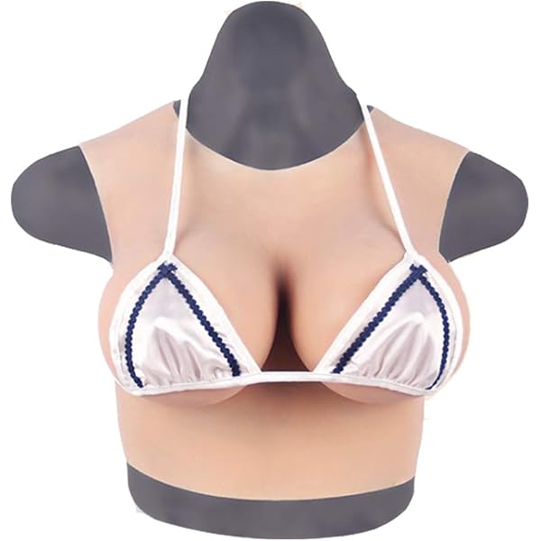 HUWAHUA 上半身式シリコンバスト(ホワイト&Cカップ&ファスナータイプ)