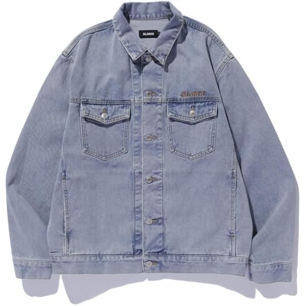 Amazon | [エクストララージ] サイドカッティングデニムジャケット