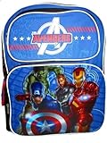 Marvel AVENGERS Movie Iron Man Captain America Thor Hulk Large Backpack Bag 16" [並行輸入品]