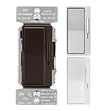 Eaton dal06p-c6-k-l Designer Dimmer withプリセットとメタリック仕上げ、カラー変更キット、オイルはブロンズ、シルバーGranite、ホワイト