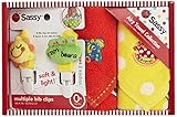 Sassy ミニタオル2P&ビブクリップセット/レッド【プチギフト】【お食事】【スタイ】NZSA91801
