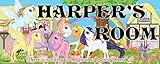 Mona Melisa Designs Customized Pony Harper Name Sign Decorative Wall Sticker [並行輸入品]