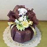 おむつケーキ　mini 、出産祝い　男女兼用　お買い得　結婚祝 (チョコ)