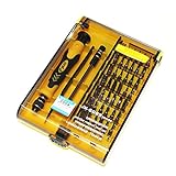 45in1 精密 ドライバー 45点 セット 工具 道具 専用 ケース ビット ネジ グリップ ピンセット 延長バー マグネット 磁石 ◇JK-6089A