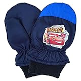ディズニー カーズ 子供 ミトン手袋 笛つき スキー手袋 防寒 雪用手袋 雪遊び 通園 冬物 fo-fp21250 ネイビー×ブルー