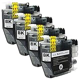 LC3111PGBK (顔料ブラック)【4本セット】 最新 互換 インクカートリッジ 《ICチップ搭載・残量表示対応》 3111 LC3111 3111PGBK LC3111-PGBK 純正と併用可能 brother ブラザー (対応機種: DCP-J572N / DCP-J582N / DCP-J577N / DCP-J972N / DCP-J973N / DCP-J978N-B / DCP-J978N-W / DCP-J982N-B / DCP-J982N-W / MFC-J738DN / MFC-J738DWN / MFC-J893N / MFC-J898N /MFC-J903N / MFC-J998DN / MFC-J998DWN / DCP-J981N )【STAR JET製】