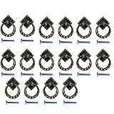 Fenteer 16個　ホームインテリア　キャビネット　ドア　ドローアド　レッサー　戸棚プルハンドル　ノブリング