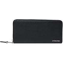 ☆新品☆cK ブラック 長財布 レザー Calvin Klein カルバンクライン 財布 長財布 ラウンドファスナー