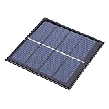 ソーラーパネル ソーラーチャージャー ポリシリコン太陽電池パネル ポータブル 1W 2V 電源1.2VAAAバッテリー用 耐久性 環境にやさしい 省エネルギー 軽量