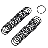 uxcell Oリング ガスケットワッシャー　ニトリルゴムオーリング　ブラック　20mm x 25mm x 2.5mm　50個入り