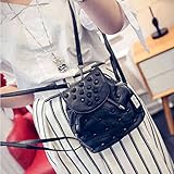 Mutell（TM）ファッション女性革ショルダーバッグブランドデザイナー女性多機能ソリッド巾着リベットメッセンジャーバッグmochila