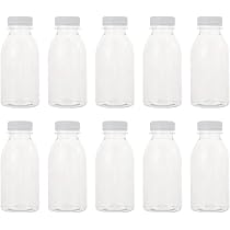 Amazon.co.jp: 空のジュースボトル キャップ付き 50本 300Ml 再