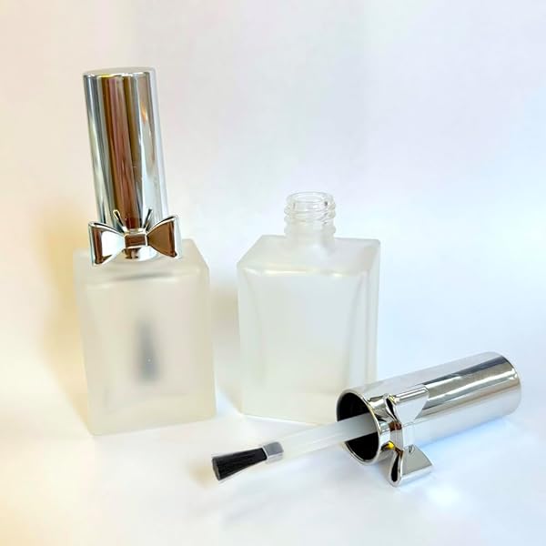 Amazon.co.jp: 【 シルバー リボン マニキュア ボトル 】1本 15ml