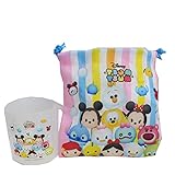 Disney ディズニーツムツム コップ＆巾着 A 通園通学 / オールスター ストライプ 1個入