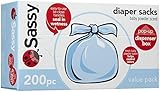 Sassy Baby Disposable Diaper Sacks, 200 Count - (4pk) by Sassy