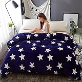 CHENGYI ブルースターパターンのキルトカバーシングルピース秋と冬厚い学生ホームフランネルの掛け布団カバー ( サイズ さいず : 180*200cm )