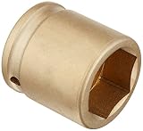 Ampco Safety Tools I-3/4D1-3/8 Socket, Standard Impact, Non-Sparking, Non-Magnetic, Corrosion Resist