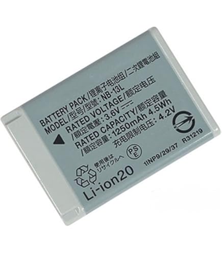 Canon PowerShot G7X デジカメ キャノン バッテリー 美品 Amazon | 「Power-connoisseur」 Canon対応 NB-13L PowerShot G9X G5X