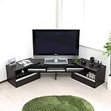 【予約販売7月上旬入荷予定】テレビ台 伸縮式 W ロータイプ TV台 テレビラック AVボード TVラック AVラック ダークブラウン TCP347DBR