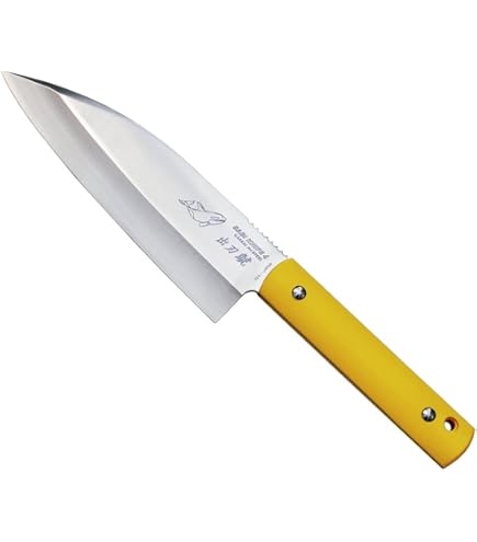 Amazon | G・サカイ SABI KNIFE 4 出刃シャチ片刃 黒 11470 | G