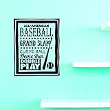 Design with Vinyl JER 117 2 All American Baseball Grand Slam Curve Ball Home Run Double Play Sign Ch
