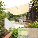 シェードセイル スクエア（5×3m） コーナー金具（4点）付 サンド