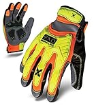 Ironclad EXO-HZI-03-M Hi-Viz Impact Gloves, Medium [並行輸入品]