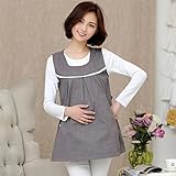 マルマル.モリモリ　電磁波カットインナー　電磁波防止キャミソール　電磁波　電磁波エプロン　電磁波シールド　電磁波防止　妊婦服　 (Ｌ)