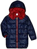 Little Marc Jacobsベビー女の子Allover Printed Reversible Hooded Puffer Coat with Logo Detail カラー: レッド