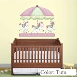 My Wonderful Walls Carousel Wall Sticker Decal for Baby Nursery, Tutu [並行輸入品]