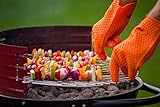 Oven Gloves ?Super Silicone Heat Resistant Grilling Set +2 Free Bear Claws ?Hot Food in High Temp ?K