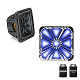 KICKER 44L7S104 L7S 10インチ デュアル 4オーム サブウーファー & LED クロームグリル