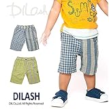 (ディラッシュ) DILASH盛夏'16/ダブルガーゼ柄切替えハーフパンツ 80 イエロー