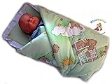 BlueberryShop Classic with Pillow Swaddle Wrap Blanket Sleeping Bag for Newborn baby shower GIFT 100