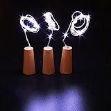 LEDイルミネーションライト 防水銅線(3pcs)ワイヤー 7CM 15LEDs 高輝度 星空フェアリーライト DIY 銅線ストリングスライト 雰囲気作り ボトルランプ 家、パーティー、結婚式、クリス