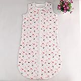 ilovebaby Sleeping Sack 70cm Length 100% Cotton Anti Kick Elephant Graphics Large for Baby (Pink) by