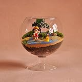 Kicode 水耕コンテナ DIYホームテーブルの結婚式の庭の装飾 植物ポットフラワーDIY ガラス花瓶ボトルハンギング クリアカップ形状