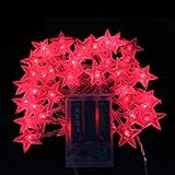 6M　ledバッテリーフェアリーストリングライト　イルミネーションライト led イルミネーション 電池式 クリスマス 飾りライト 　5つ星のスター　コンセント不要 　クリスマスパーティーウェディング
