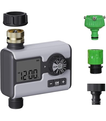 Amazon | National 庭用 自動水やりタイマー グレー EY4100-H