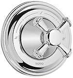 Toto TS220X#PN Vivian Three-Way Diverter Trim with Off-Cross Handle, Polished Nickel by Toto