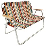 ロゴス(LOGOS) neos チェアfor2-ST(オレンジストライプ) 73173082