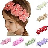7pcsヘアバンドキッズ用ガールズウェディングパーティーヘアアクセサリープリンセスHeadwear