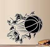 BASKETBALL THROUGH THE WALL ~ WALL DECAL 13" X 14" by Best Priced Decals: CHILDREN [並行輸入品]