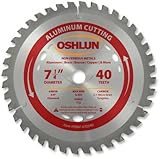 Oshlun SBNF-072540 7-1/4-Inch 40 Tooth TCG Saw Blade with 5/8-Inch Arbor (Diamond Knockout) for Alum
