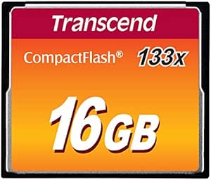 Transcend 16GB CF CARD (133X、 TYPE I ) TS16GCF133