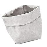 P Prettyia 植物ホルダー　収納袋　自立袋　洗濯可能　全4色2サイズ　多用途　高品質　耐久性　実用 - グレー, 8x8x15cm