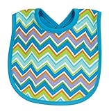 Stephan Baby Chevron Stripe Bib, Blue, 6-12 Months by Stephan Baby