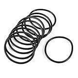 uxcell 10×自動車ゴムOリングOリングオイルシール57ミリメートルX 3.5ミリメートル