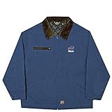 NFL Buffalo Bills Tradesmanキャンバスキルト裏地ジャケット、ネイビー、Xラージ